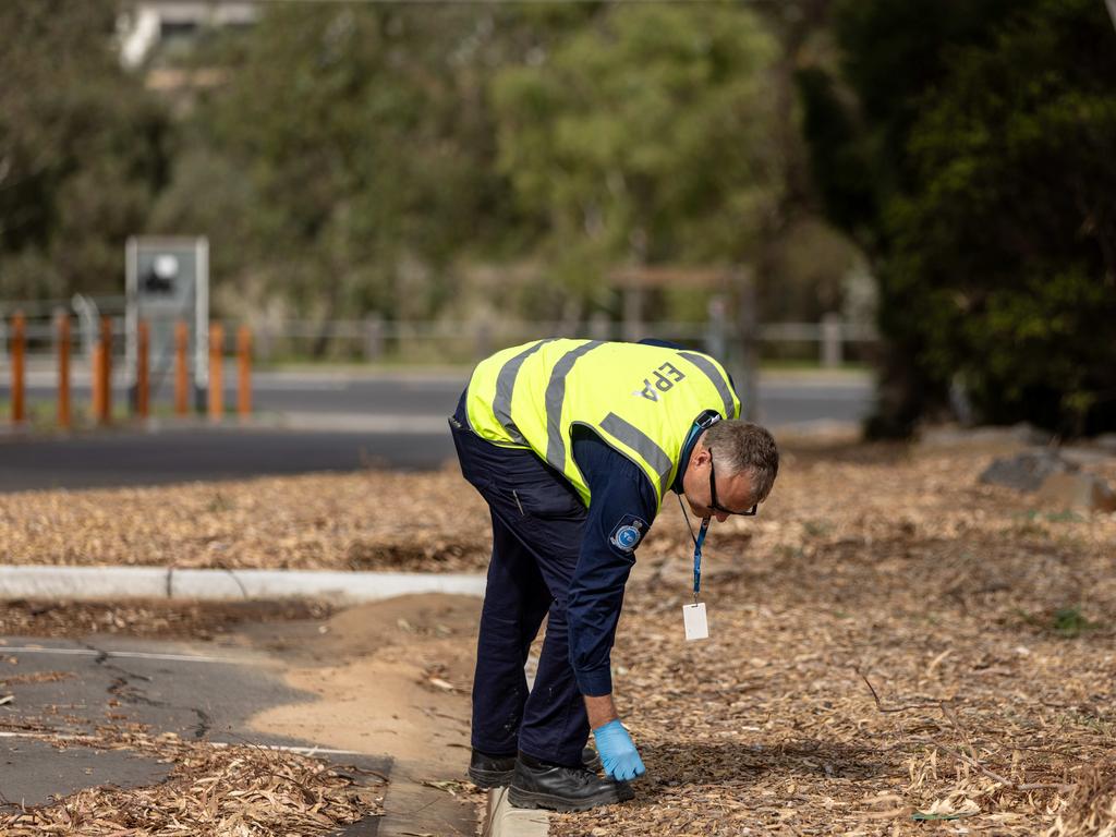 The Environment Protection Authority Victoria has scoured parks this year after asbestos findings. Picture: NCA NewsWire / Diego Fedele