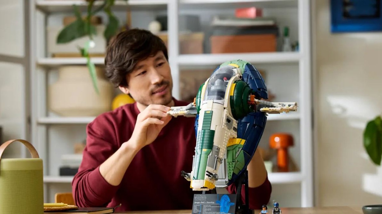 This is your chance to get you hands on the new Jango Fett's Firespray-Class Starship. Picture: LEGO