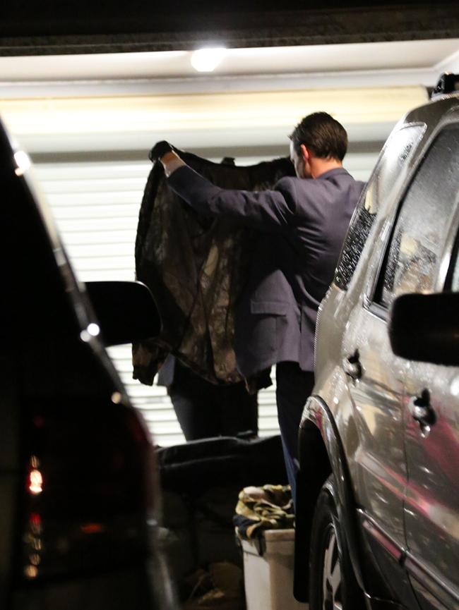 Police have allegedly found the camo outfit used in the alleged rape.