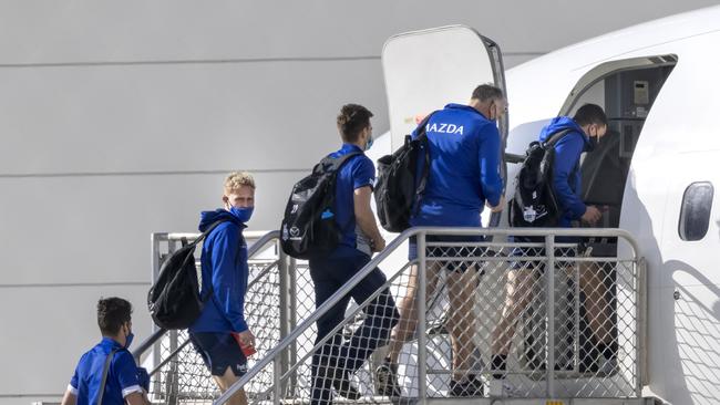 Several AFL players and staff from Covid-ravaged Melbourne and Sydney have been plunged into lockdown in Queensland. Picture: David Geraghty