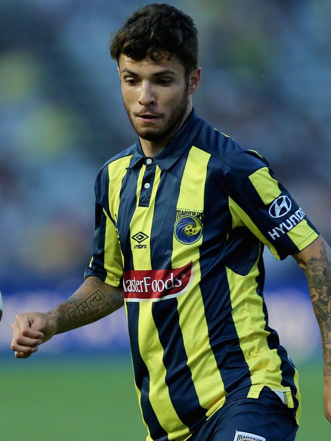 Central Coast Mariners’ Daniel de Silva.