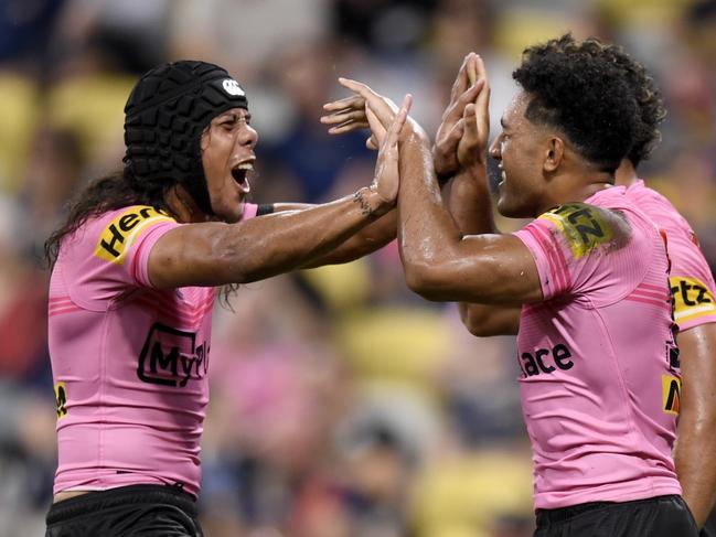 Jarome Luai, Paul Alamoti. Picture: NRL Imagery