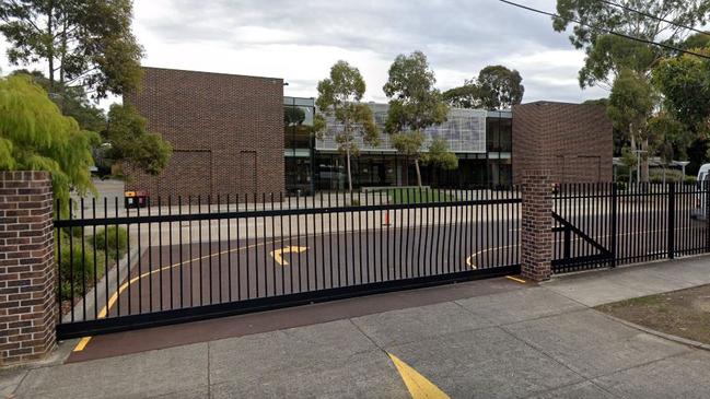 Ringwood's Aquinas College has closed after a student with an infected family member sat the GAT Test on October 5. Picture: Google Street View.