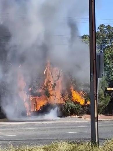 House fire at Blackwood. Picture: Supplied