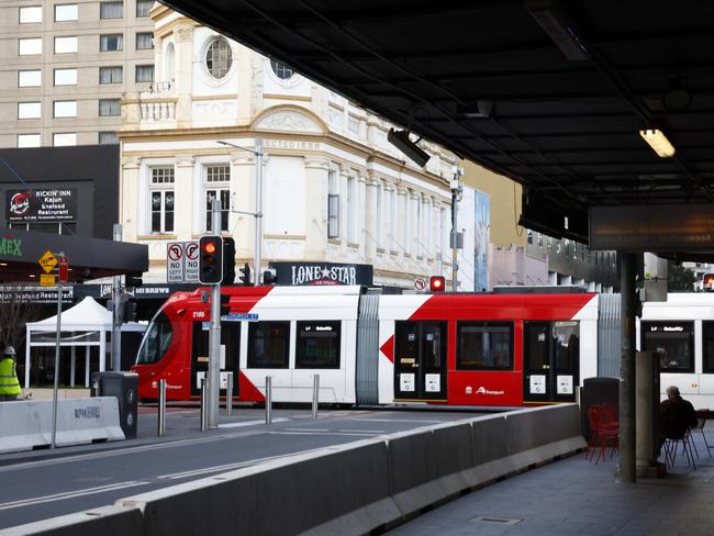 The first service was filled with excited commuters. Picture: Jonathan Ng