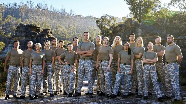 The cast of SAS Australia: Sam Burgess, Mark Philippoussis, Jana Pittman, Manu Feildel, Koby Abberton, Brynne Edelsten, Pete Murray, Dan wing, Alicia Molik, Bonnie Anderson, Emma Husar, Erin Holland, Heath Shaw, Isabelle Cornish, Jessica Peris, Jett Kenny, John Steffensen and Kerri Pottharst.