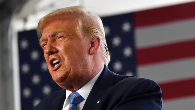 Donald Trump in Midland, Texas on Thursday. Picture: AFP