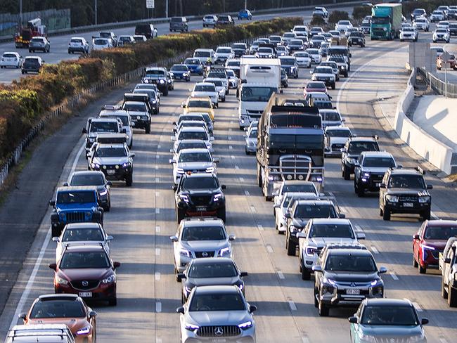 Generic Traffic - Heavy traffic on the M1 Pacific Motorway heading south towards the Gold Coast from Brisbane.Picture: Nigel Hallett