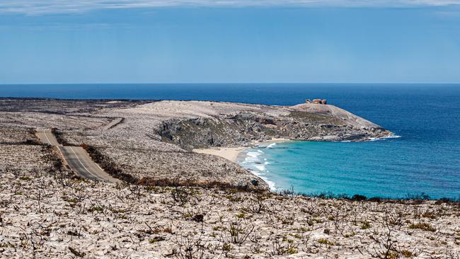 Remarkable Rocks at the fire-devastated Flinders Chase National Park, Kangaroo Island. Picture: Matt Turner