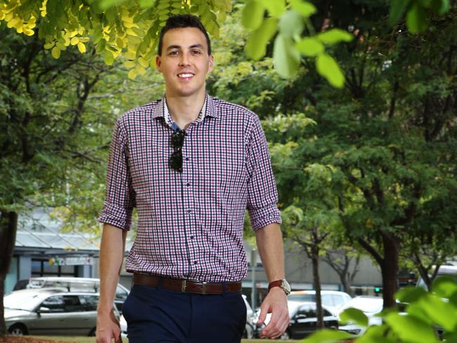 Super saver Nathaniel James walks to work instead of catching the bus.