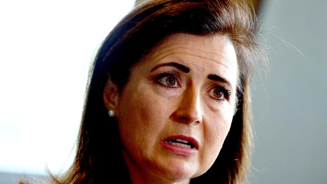 Former District Court judge Paul Rice’s review into the Child Protection Department was critical of Minister Rachel Sanderson. Picture: AAP/Kelly Barnes