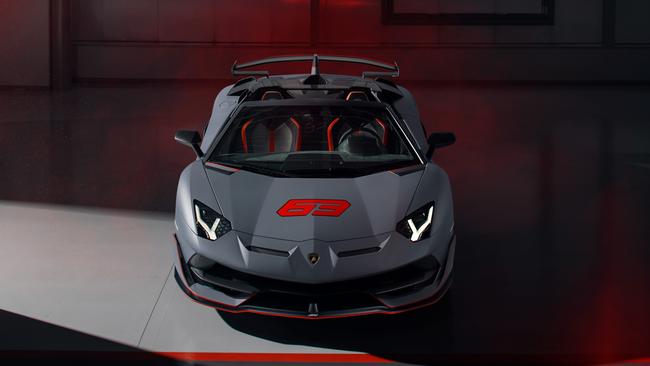 Another luxury car includes the Lamborghini Aventador SVJ 63 Roadster.