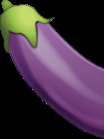 The eggplant emoji.