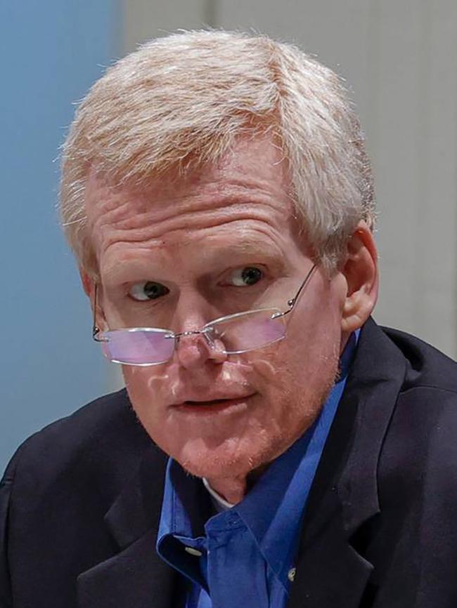 Alex Murdaugh sits in the Colleton County Courthouse in Walterboro, South Carolina. Picture: Getty Images