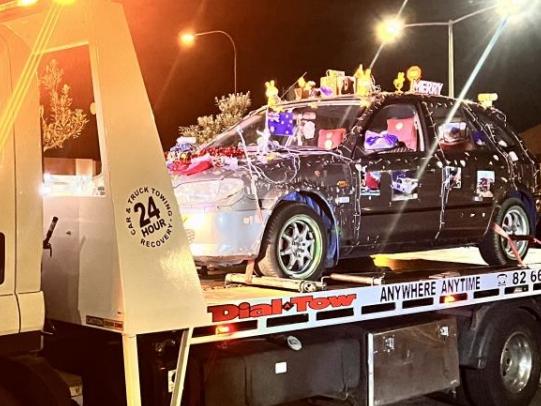 A man will face court after driving his decorated car through Henley Square last night.About 8.20pm on Sunday 24 November, Western District patrols attended Henley Square after numerous reports a car was being driven on the footpath and restricted area for pedestrians only.