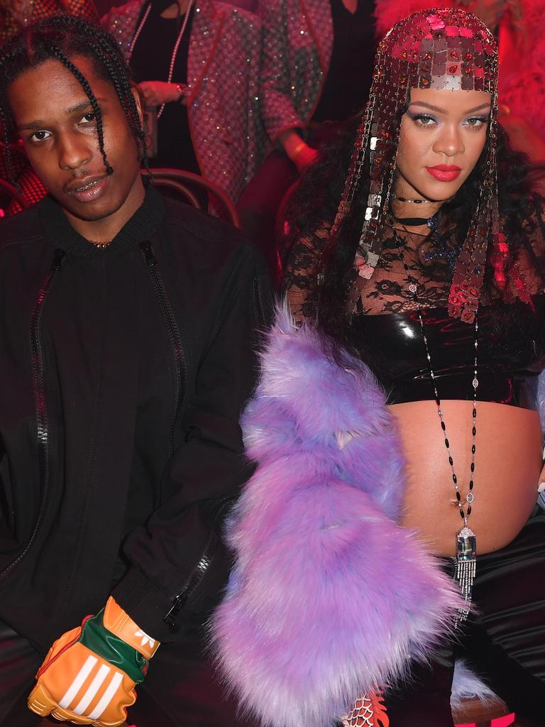 A viral moment of A$AP Rocky from Rihanna’s Super Bowl performance ...