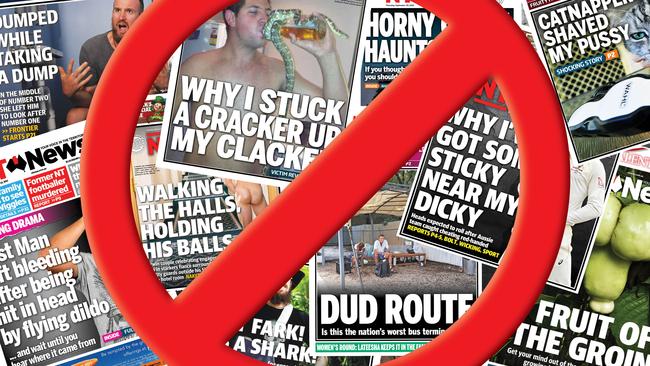 NT News editor Matt Williams won’t be collecting any more Headline of the Year awards. Picture: Jonathan Ng