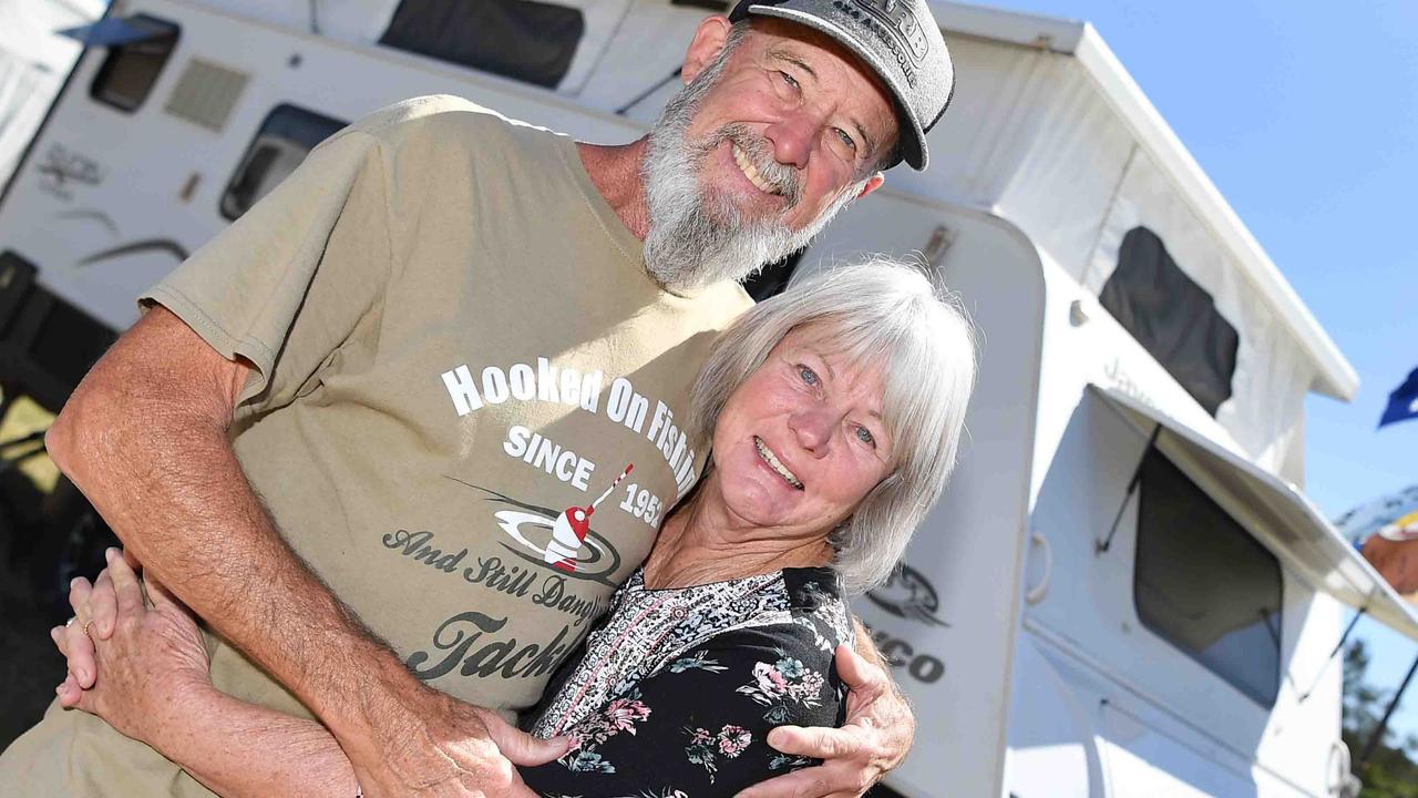 Louise and Davis McDonald at the Gympie Muster. Photo: Patrick Woods.