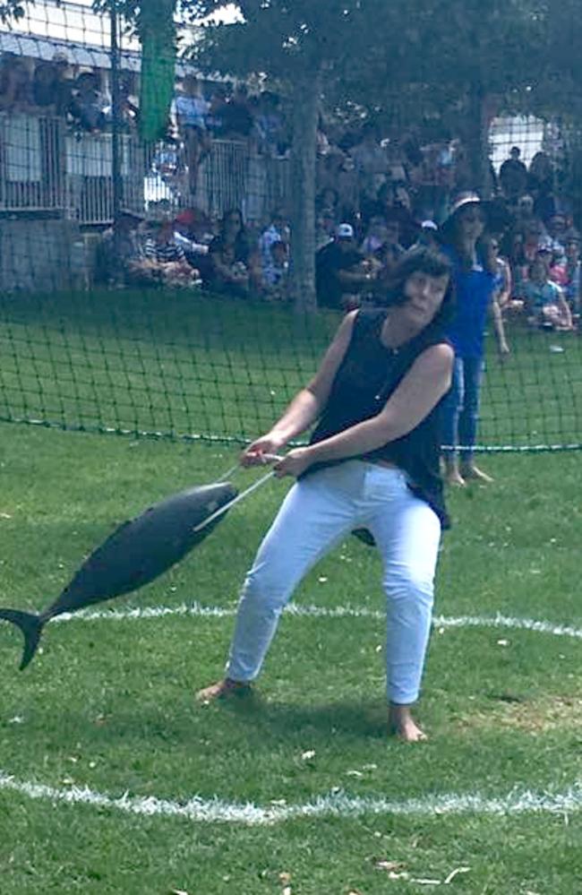 Mental Health Minister Leesa Vlahos at Port Lincoln’s Tunarama festival. Picture: Supplied