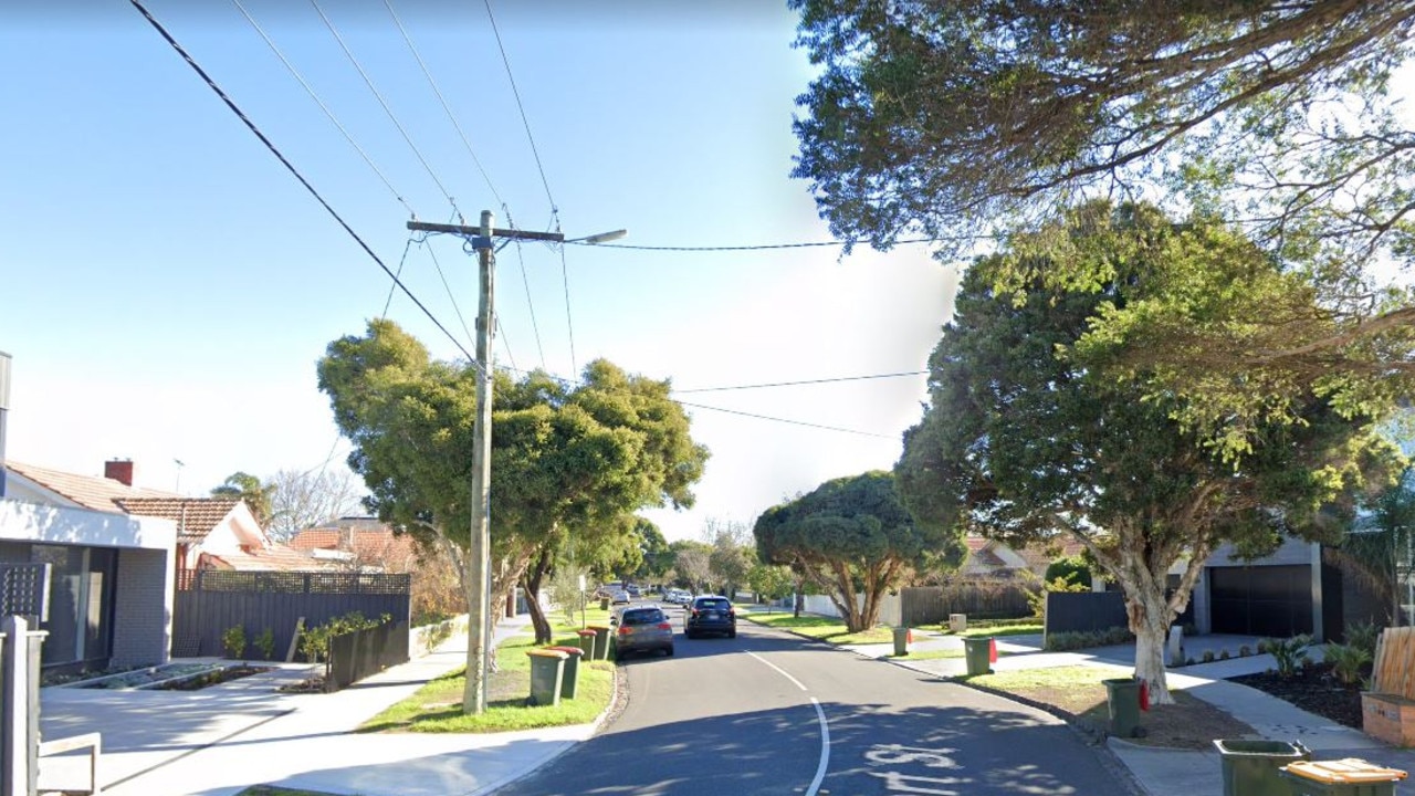 The incident took place on a bend in a quiet street (above) in Melbourne’s south-east. Picture: Google Maps