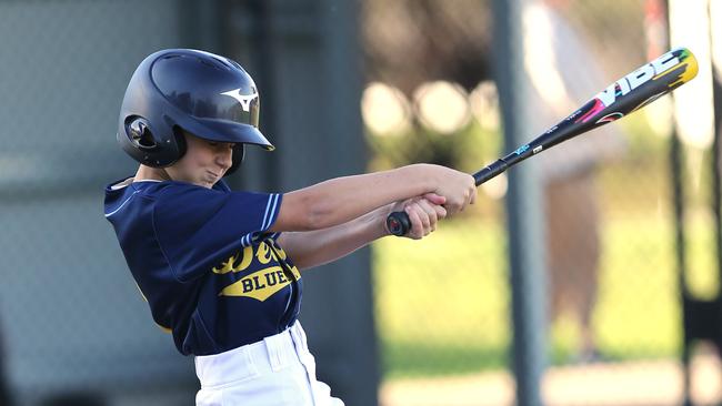 Junior baseball spread - Deakin Blues v Guild-Lara.  Picture: Mike Dugdale