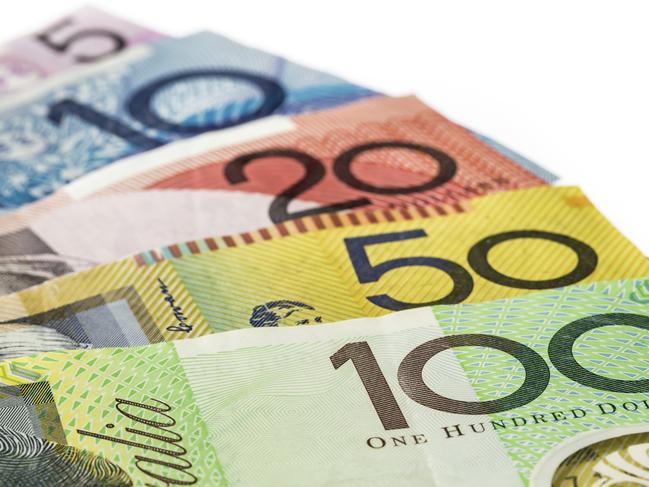 Australia Money, Australian Dollar Closeup, American One Hundred Dollar Bill, Australia, Australian Currency, Australian Dollar Note, Banking, Banknote, Bringing Home The Bacon, Business, Corporate Business, Currency, Differential Focus, Finance, Growth, Horizontal, Image Focus Technique, Investment, No People, One Hundred Dollar Bill, Paper, Photography, Savings, US Currency, US Dollar Note, Wealth, generic, thinkstock, istock, AUD, Aussie Dollars