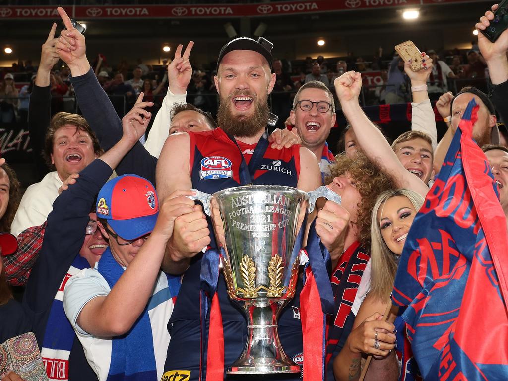 The Demons made history in 2021. Something that is only still sinking in to their diehard fans. Picture: Paul Kane/Getty Images