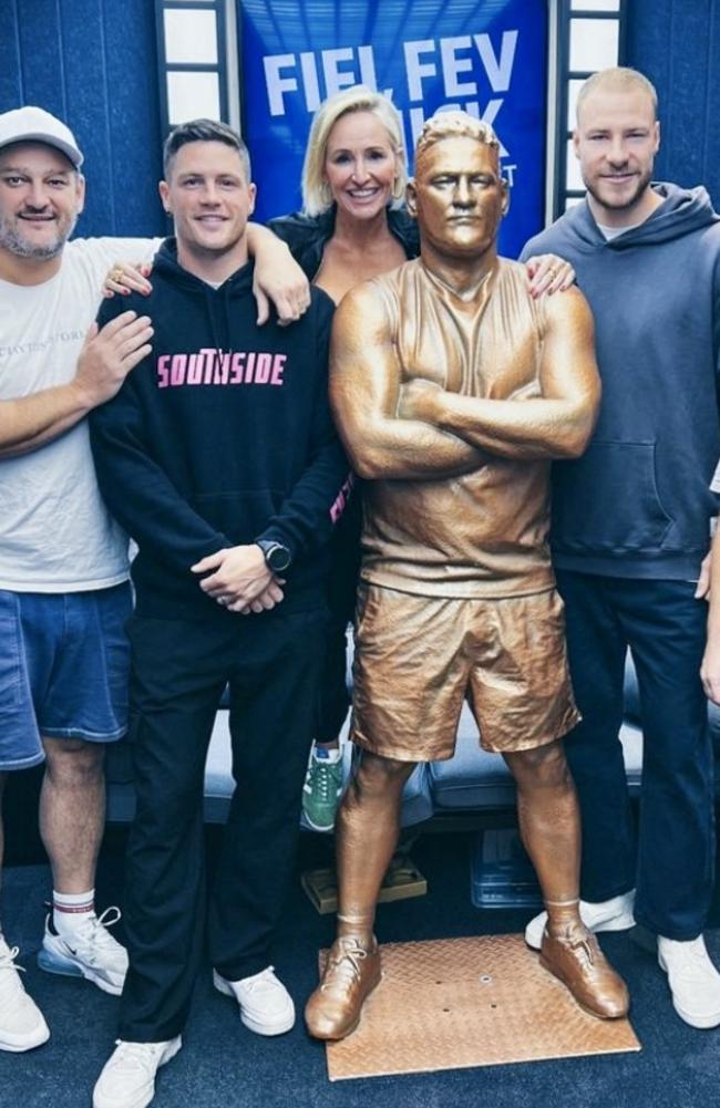 Brendan Fevola with Jack Crisp, Fifi Box, The Bronzed Fev, Ben McKay and Nick Cody. Picture: Supplied