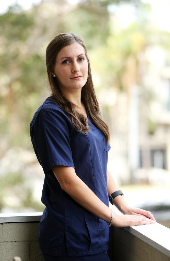 Collaroy nurse Hannah O'Brien, who commutes to North Sydney, doesn’t believe existing roads can service a larger population. Picture: Tim Hunter.