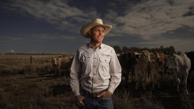 Mick Hewitt on Pegunny Station in central Queensland featured in Ag Journal. Picture: Glenn Hunt