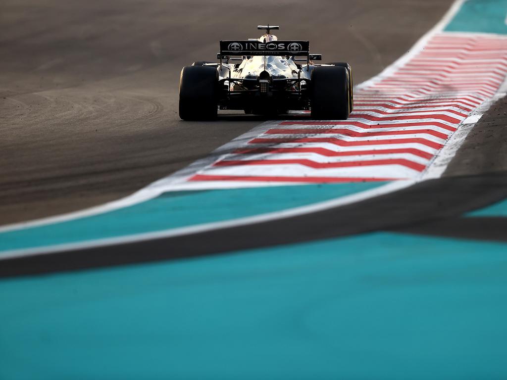 Lewis Hamilton competing at the F1 Grand Prix of Abu Dhabi. Picture: Clive Rose/Getty Images
