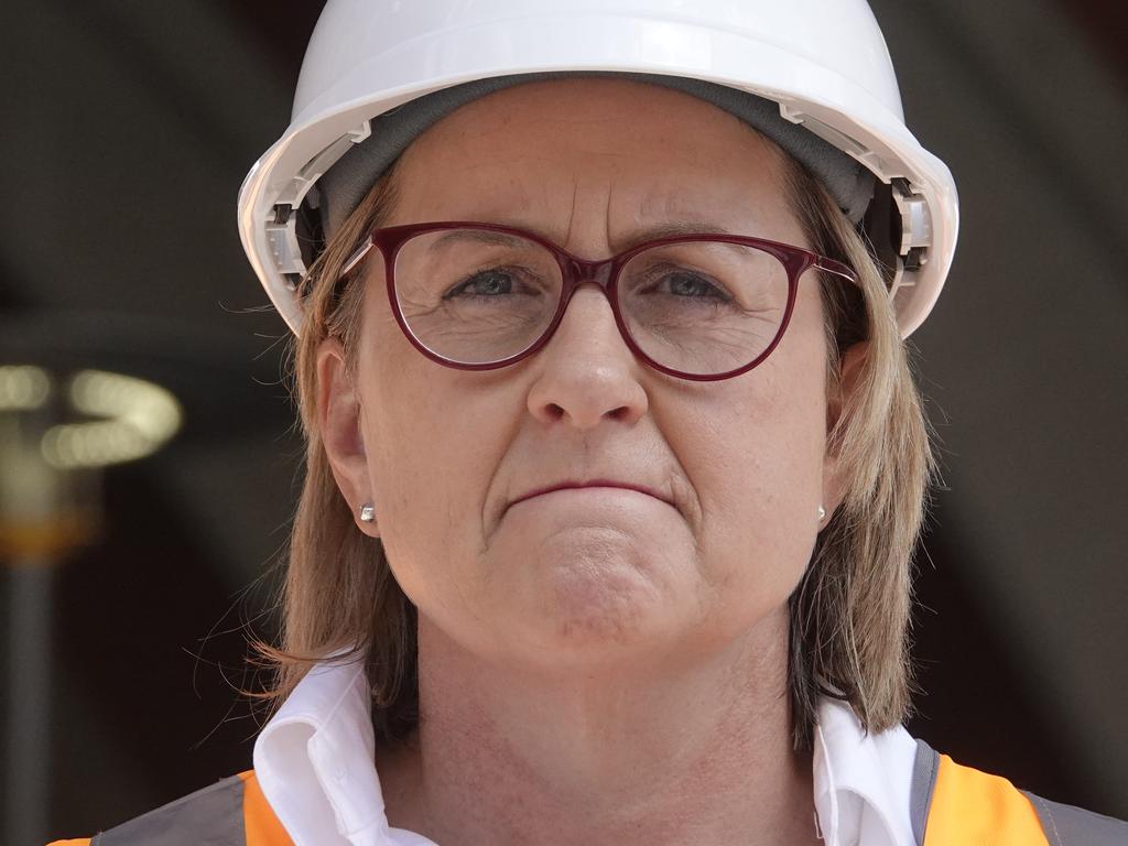 MELBOURNE, AUSTRALIA - NewsWire Photos - 09 FEBRUARY, 2025:  Victorian Premier Jacinta Allan and Minister for TransportInfrastructure to make an announcement at Arden train station the morning after the state by elections.  Picture: NewsWire / Valeriu Campan