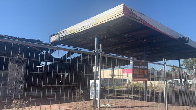 The disused service station on Hanson Road. Pic: Paula Thompson