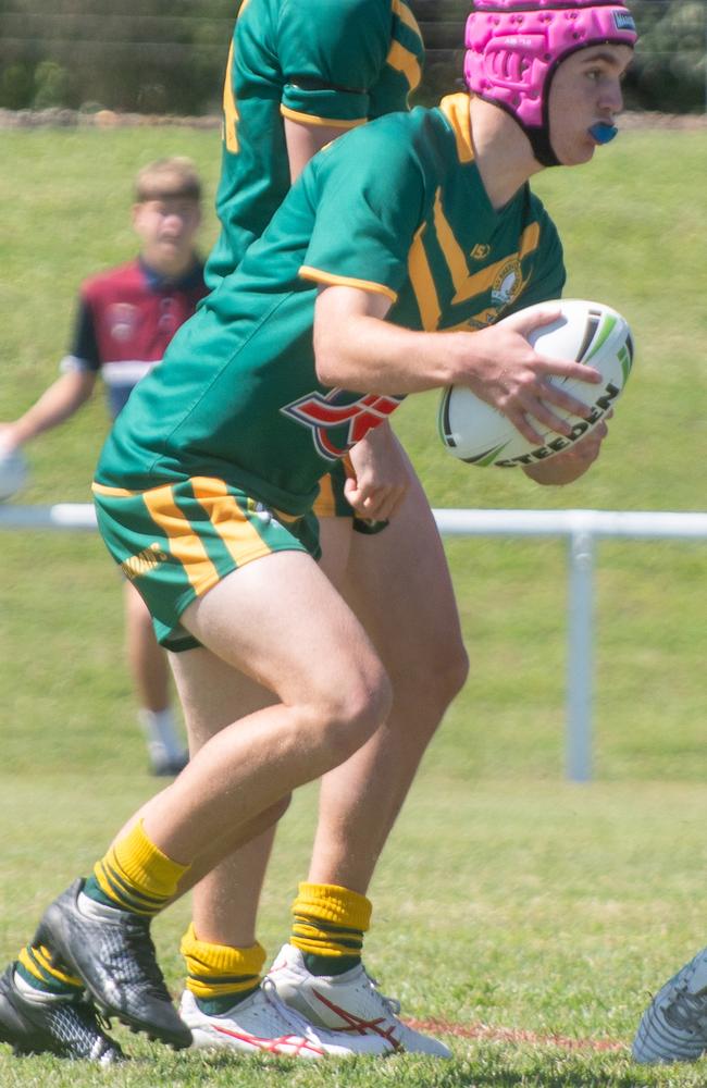 Fullback Kobe Oberhardt was one of St Brendan’s best.