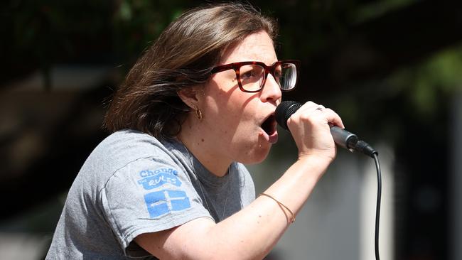 QTU delegate Rebecca Barrigos on Tuesday. Picture: Liam Kidston