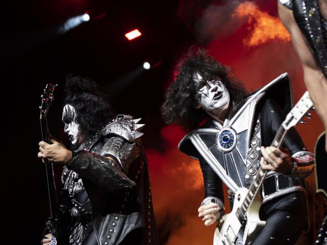 KISS play the first of two nights at Sydney’s Qudos Bank Arena. Picture: Monique Harmer