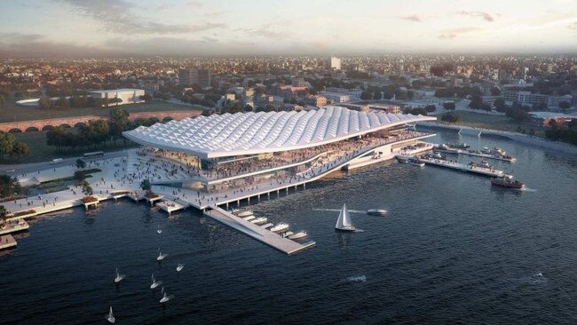 What the design of the Sydney Fish Markets will look like.