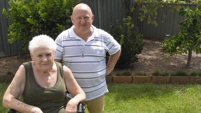 Toowoomba resident George Helon with his mother Elizabeth Helon. Picture: Morgan Burley