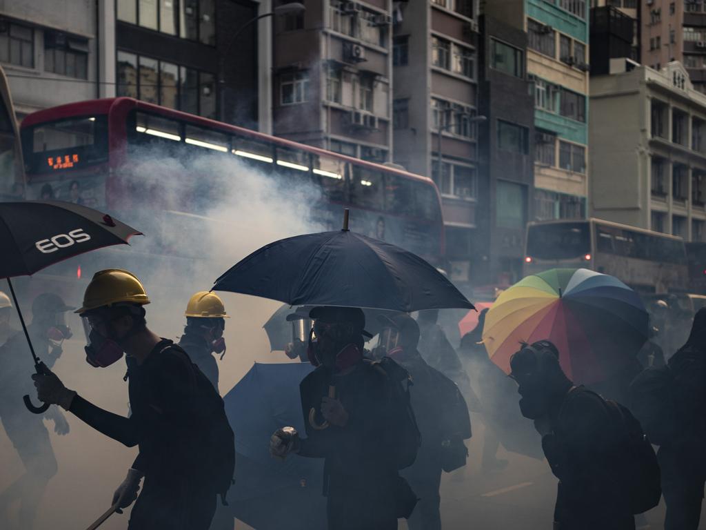 Hong Kong: Tear gas and water cannons fired on protesters | news.com.au ...