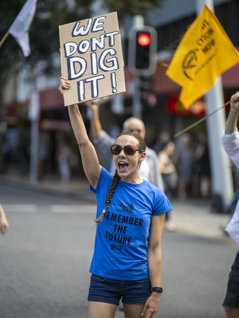 Extinction Rebellion ‘spring rebellion’ protests in Brisbane. Picture: Glenn Hunt/AAP