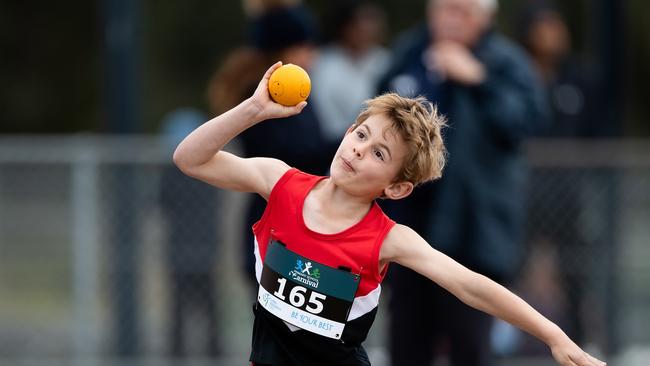 Action from the Little Athletics meet at Campbelltown. Pic: Steven Markham