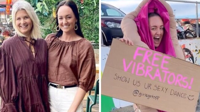 Two women are using humour to talk about pleasure. Picture: Instagram