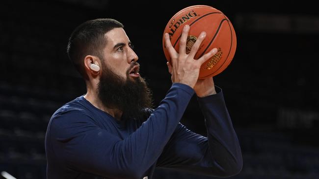 Jordan Ngatai had been dealing with a foot injury early in the NBL season. (Photo by Ian Hitchcock/Getty Images)