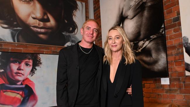 Vincent Fantauzzo and wife Asher Keddie. Picture: Tony Gough