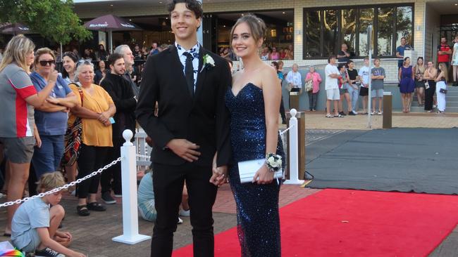 Students celebrating the Urangan State High School formal.