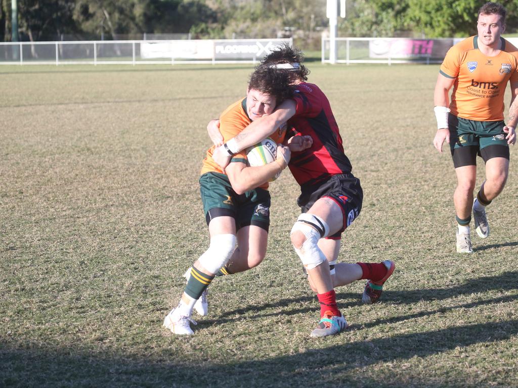 GCDRU grand final rematch, round 9. Surfers Paradise Dolphins v Griffith Uni Colleges Knights. June 8 2024, picture: Richard Gosling