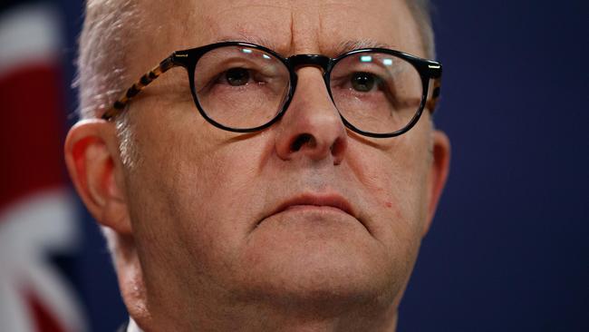 SYDNEY, AUSTRALIA - NewsWire Photos DECEMBER 20, 2023: Prime Minister Anthony Albanese and New Zealand Prime Minister Christopher Luxon during a joint press conference at the Commonwealth Parliament offices on Wednesday. Picture: NCA NewsWire / Nikki Short