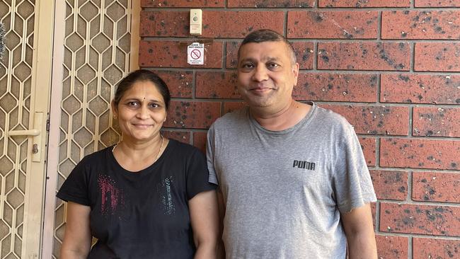 Swati Shah and husband Sundip Shah, Parafield Gardens voters. Picture: Jason Katsaras