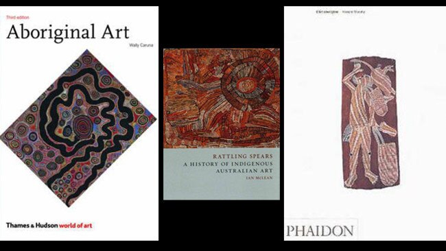 <i/>Aboriginal Art by Wally Caruana; Rattling Spears by Ian McLean; Aboriginal Art by Howard Morphy.