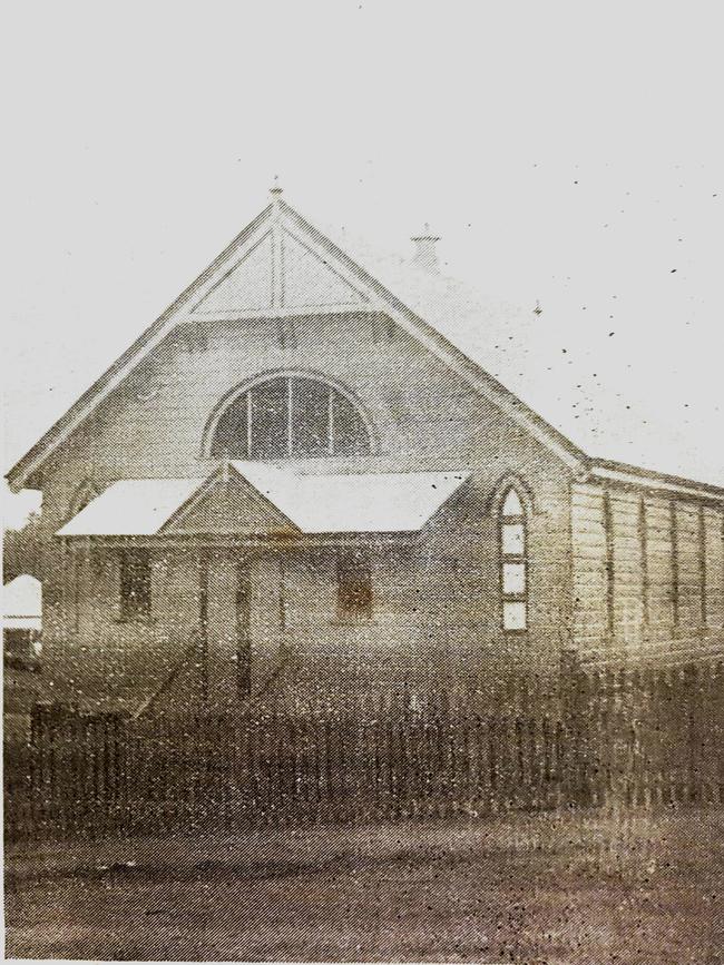 The church as it looked in 1908.